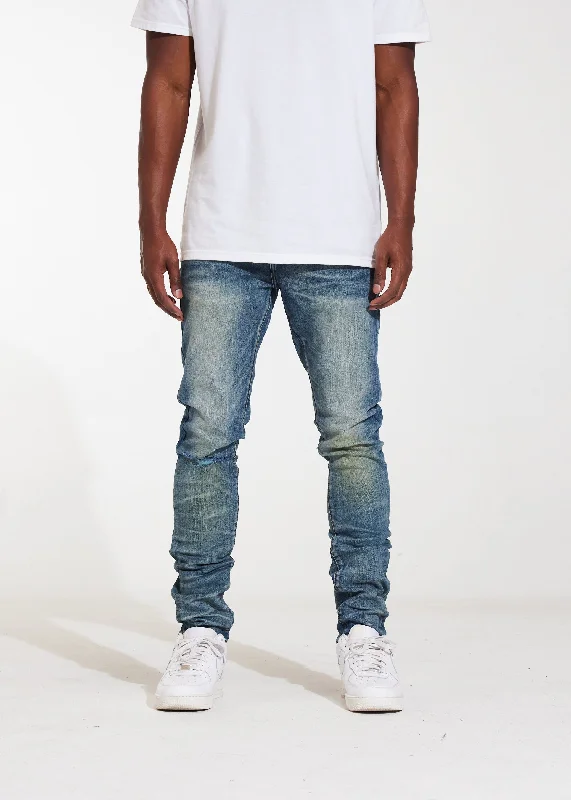 Men's Jeans with a Cargo - Inspired Knee Pocket for Extra StorageAtlantic Denim (Medium Wash) Men's Jeans with a Cargo - Inspired Knee Pocket for Extra StorageAtlantic Denim (Medium Wash)