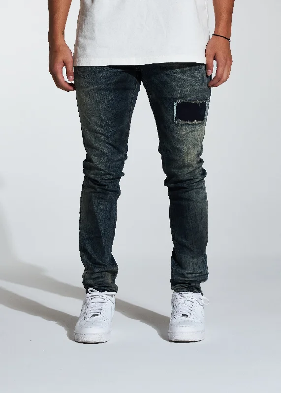Men's Slim Fit Stretch Jeans in Dark Wash for a Modern and Comfortable LookAtlantic Denim (Dirty Indigo)