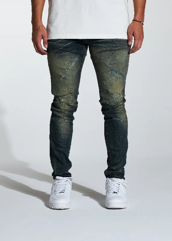 Men's Jeans with a Cargo - Inspired Knee Pocket for Extra StorageAtlantic Denim (Indigo) Men's Jeans with a Cargo - Inspired Knee Pocket for Extra StorageAtlantic Denim (Indigo)