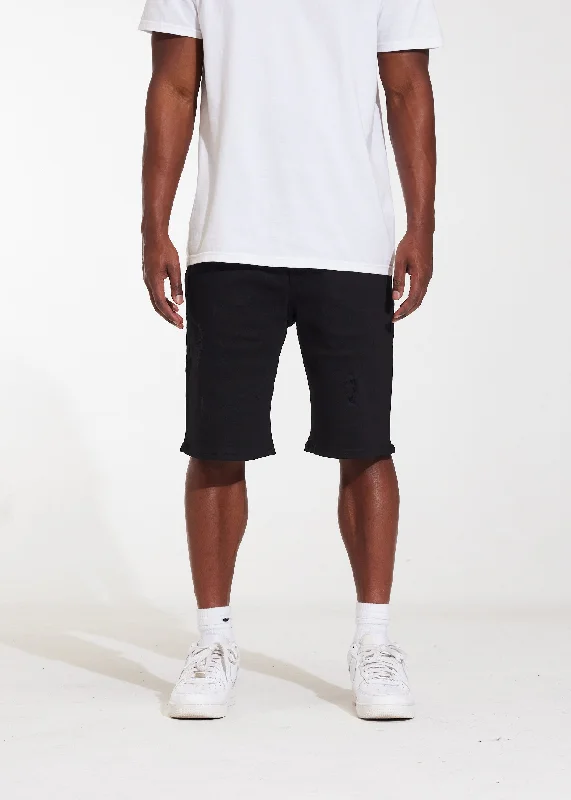 Men's Jeans with a Button - Fly for a Traditional and Classic AestheticAtlantic Denim Shorts (Black) Men's Jeans with a Button - Fly for a Traditional and Classic AestheticAtlantic Denim Shorts (Black)