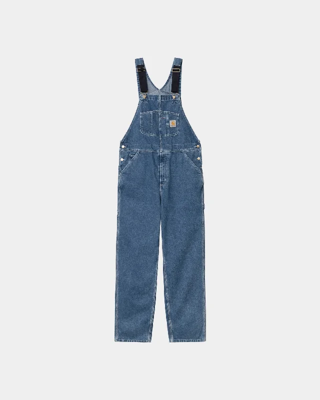 Plus Size Men's Bootcut Jeans with a Belt Loop Upgrade for a Stylish TouchBib Overall - Denim | Blue (stone washed)