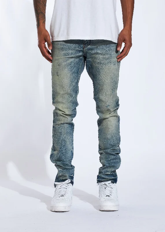 Plus Size Men's Relaxed Fit Jeans with a Faded Wash for a Vintage - Inspired LookBourdain Denim (Stone Wash) Plus Size Men's Relaxed Fit Jeans with a Faded Wash for a Vintage - Inspired LookBourdain Denim (Stone Wash)
