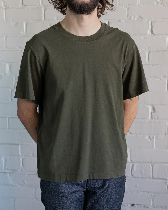 Men's Stretch Jeans with a Moisture - Wicking Lining for Active LifestylesBoxy Tee | Army Men's Stretch Jeans with a Moisture - Wicking Lining for Active LifestylesBoxy Tee | Army