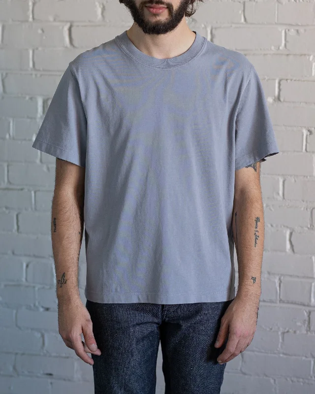 Men's Jeans with a Zip - Off Lower Leg for Convertible StyleBoxy Tee | Cool Grey