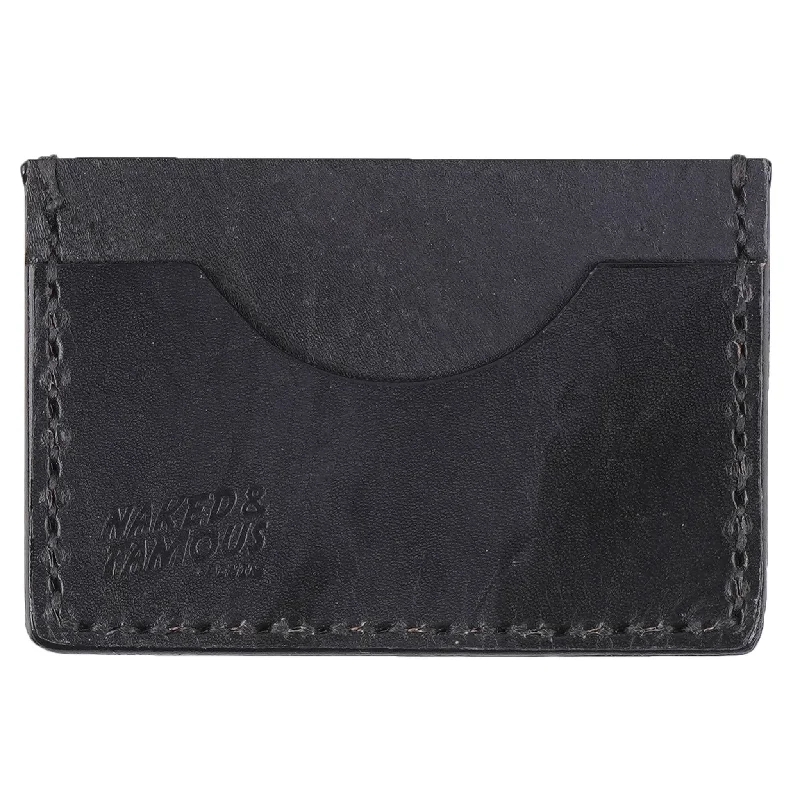 Men's Jeans with an Elastic Waistband for Ultimate ComfortCard Case - Bovine Leather - Black Men's Jeans with an Elastic Waistband for Ultimate ComfortCard Case - Bovine Leather - Black