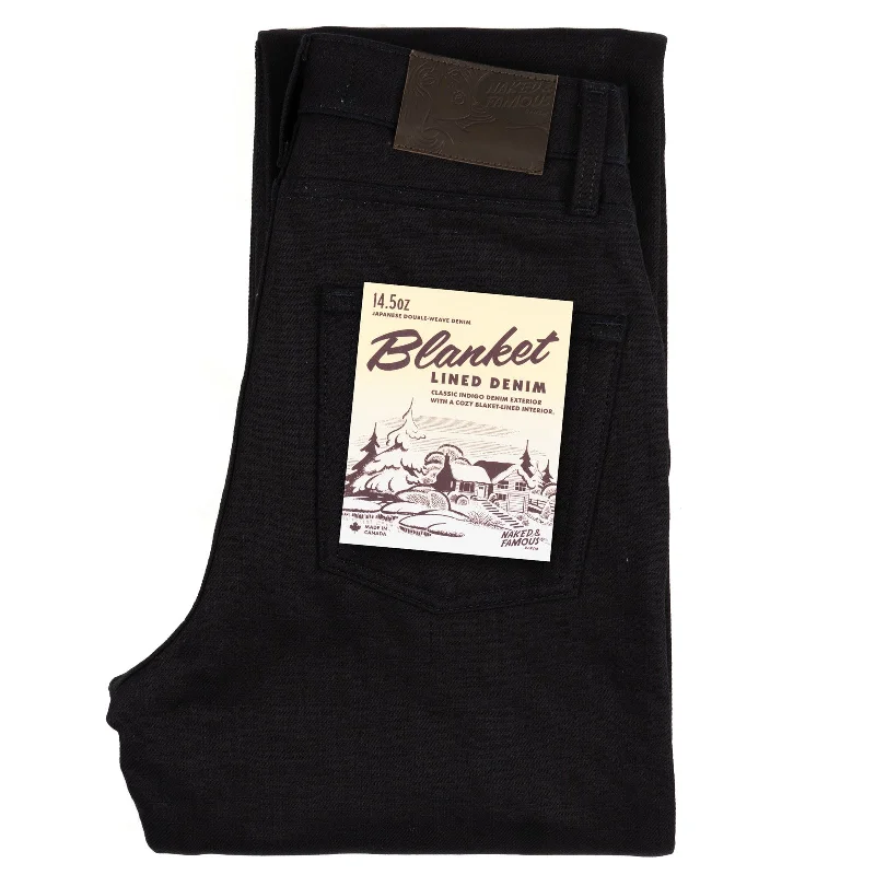 Men's Jeans with a Frayed Hem for a Casual and Effortless StyleClassic - Blanket Lined Denim