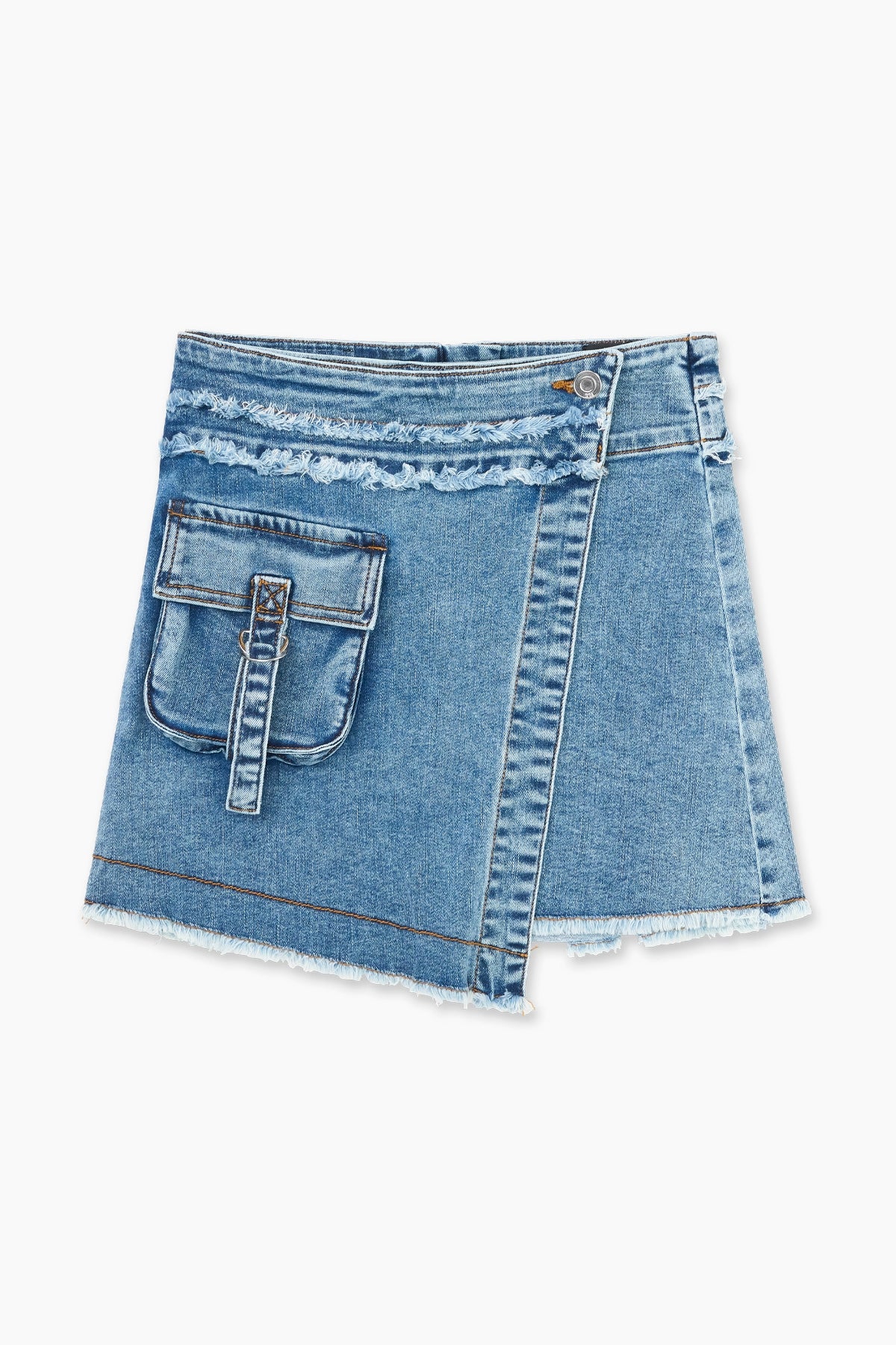 Men's Low - Rise Jeans in a Light Wash for a Casual and Youthful LookDALILAH DENIM SKIRT | DENIM LIGHT WASH