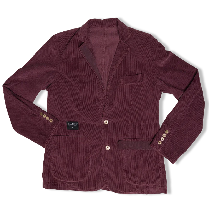 Men's Distressed Jeans with Patches for a Retro and DIY - Inspired AppearanceDare Jacket | Corduroy Wine Men's Distressed Jeans with Patches for a Retro and DIY - Inspired AppearanceDare Jacket | Corduroy Wine