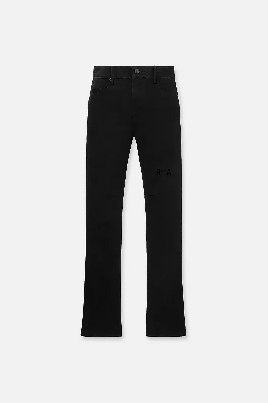Men's Jeans with a Zip - Off Lower Leg for Convertible StyleDENIS JEAN | BLACK LOGO