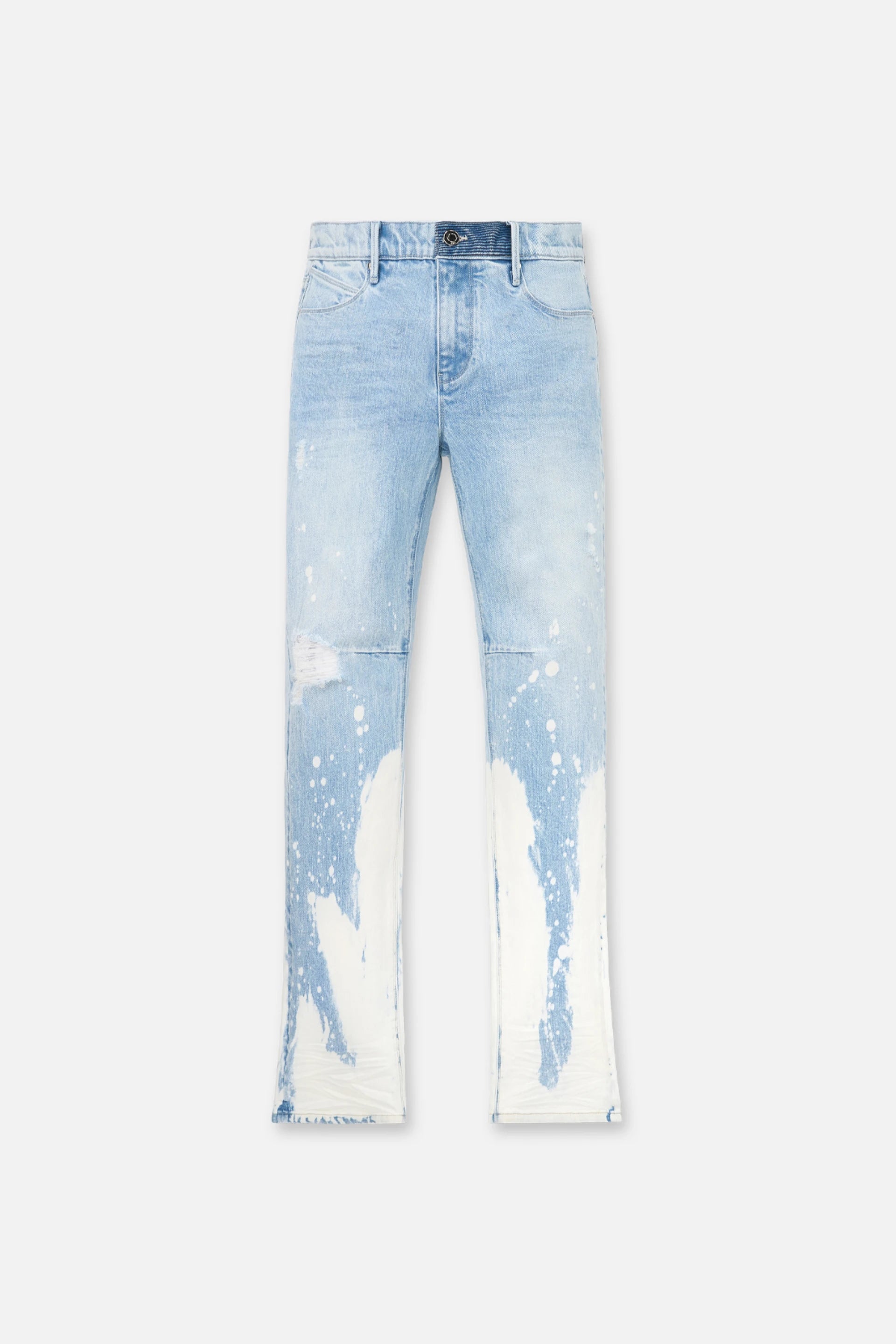 Men's Stretch Jeans with a Moisture - Wicking Lining for Active LifestylesDENIS | LIGHT WASH SPLATTER Men's Stretch Jeans with a Moisture - Wicking Lining for Active LifestylesDENIS | LIGHT WASH SPLATTER