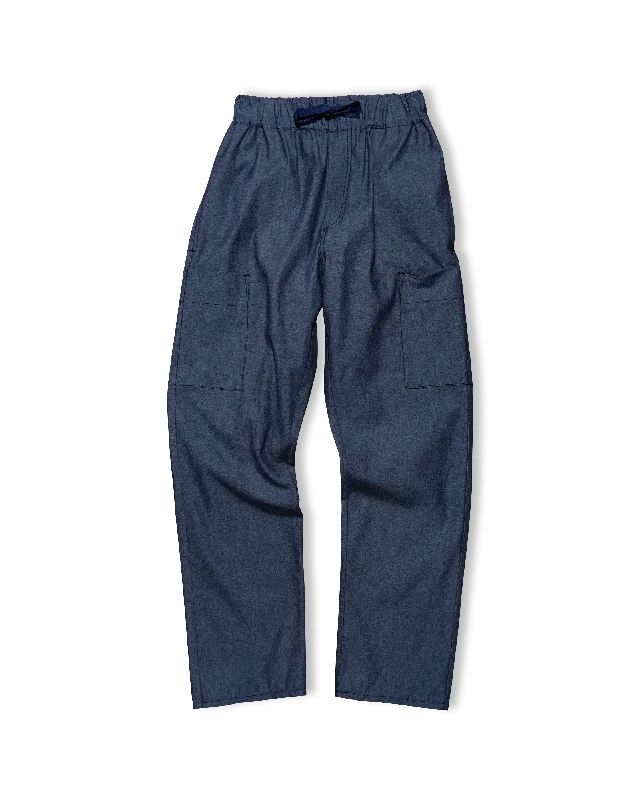 Men's Jeans with a Hidden Coin Pocket for Added ConvenienceDrawstring Pant | Dark Chambray Men's Jeans with a Hidden Coin Pocket for Added ConvenienceDrawstring Pant | Dark Chambray
