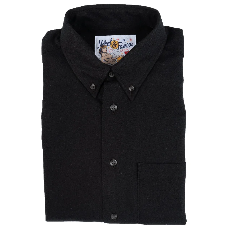 Men's Cargo Jeans with Multiple Pockets for a Practical and Outdoor - Friendly LookEasy Shirt - Solid Flannel - Black Men's Cargo Jeans with Multiple Pockets for a Practical and Outdoor - Friendly LookEasy Shirt - Solid Flannel - Black