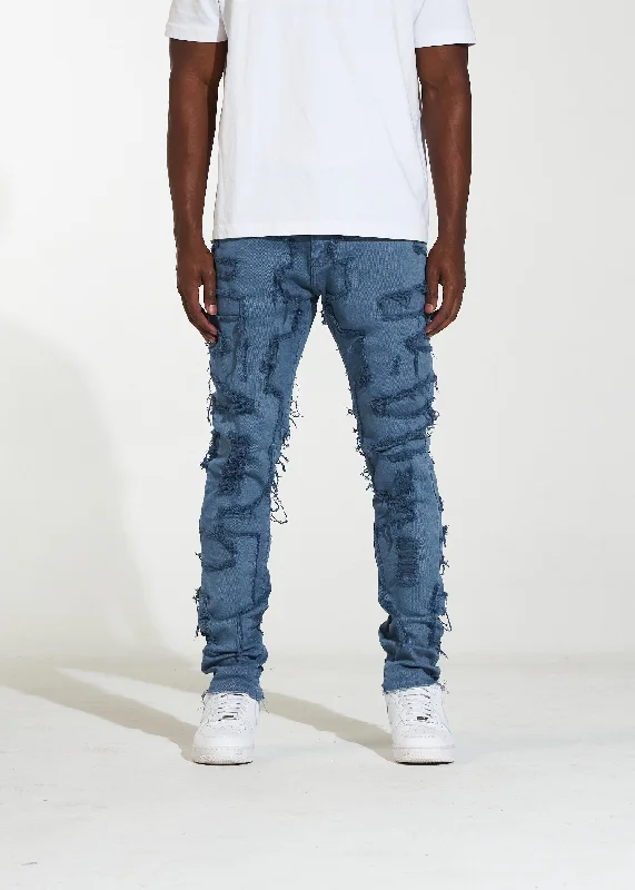 Men's Slim Fit Stretch Jeans in Dark Wash for a Modern and Comfortable LookEdison Denim (Blue) Men's Slim Fit Stretch Jeans in Dark Wash for a Modern and Comfortable LookEdison Denim (Blue)