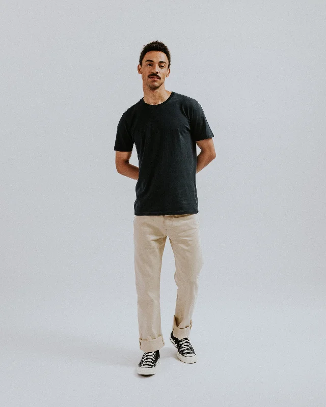 Men's Jeans with a Zip - Off Lower Leg for Convertible StyleThe Hack@ - Slim Fit - Ecru Denim.