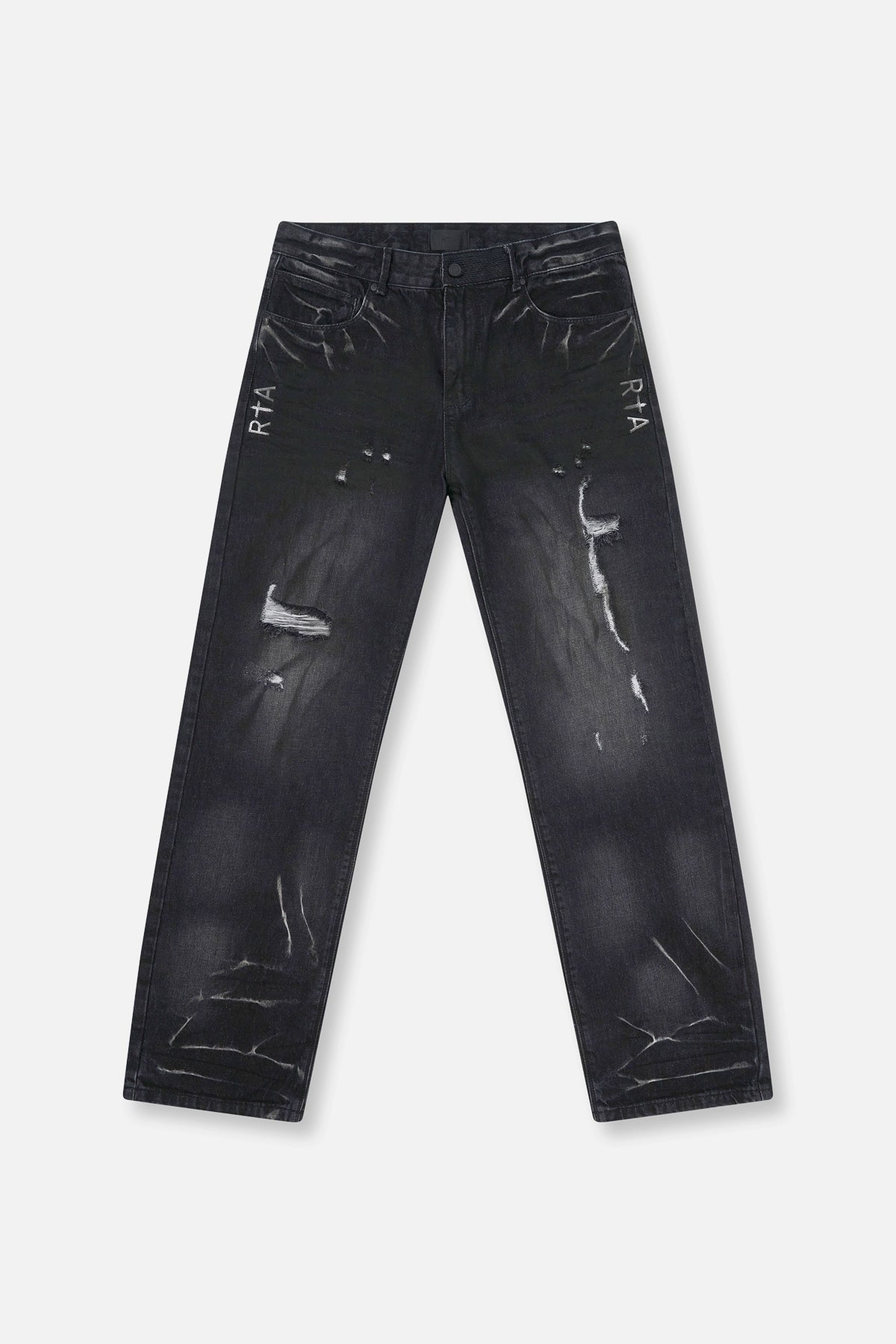 Men's Stretch Jeans with a Moisture - Wicking Lining for Active LifestylesJONAS STRAIGHT LEG JEAN | RIPPED MEDIUM WASH Men's Stretch Jeans with a Moisture - Wicking Lining for Active LifestylesJONAS STRAIGHT LEG JEAN | RIPPED MEDIUM WASH