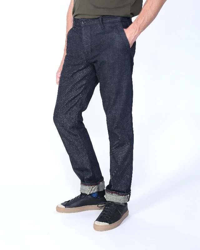Men's Jeans with a Cargo - Inspired Knee Pocket for Extra StorageJones | Raw Selvage, Trouser Pocket Men's Jeans with a Cargo - Inspired Knee Pocket for Extra StorageJones | Raw Selvage, Trouser Pocket