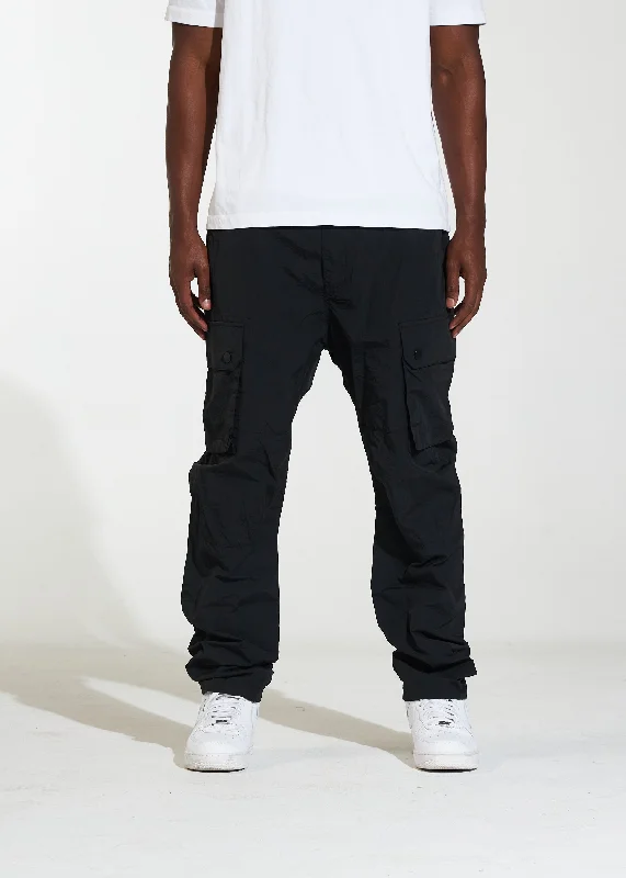 Men's Jeans with a Hidden Coin Pocket for Added ConvenienceJude Cargo Pant (Black)
