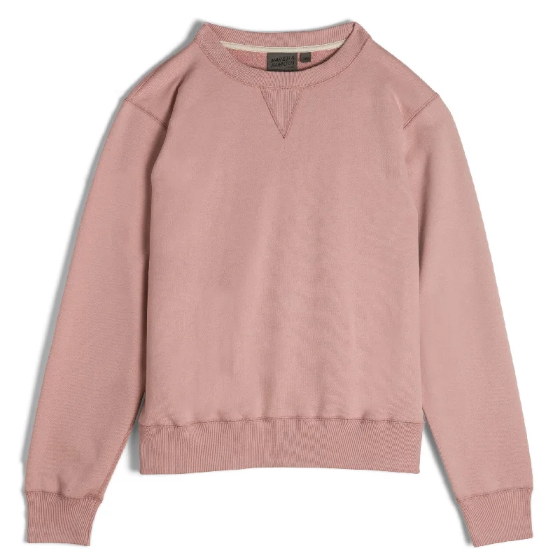 Men's High - Waisted Jeans in a Medium Wash for a Vintage - Style RevivalCrewneck - Heavyweight Terry - Blush Men's High - Waisted Jeans in a Medium Wash for a Vintage - Style RevivalCrewneck - Heavyweight Terry - Blush