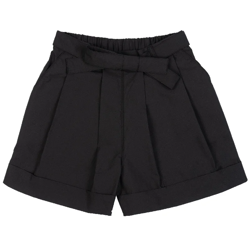 Men's High - Waisted Jeans in a Medium Wash for a Vintage - Style RevivalWide Cuffed Short - Cotton Typewriter - Black