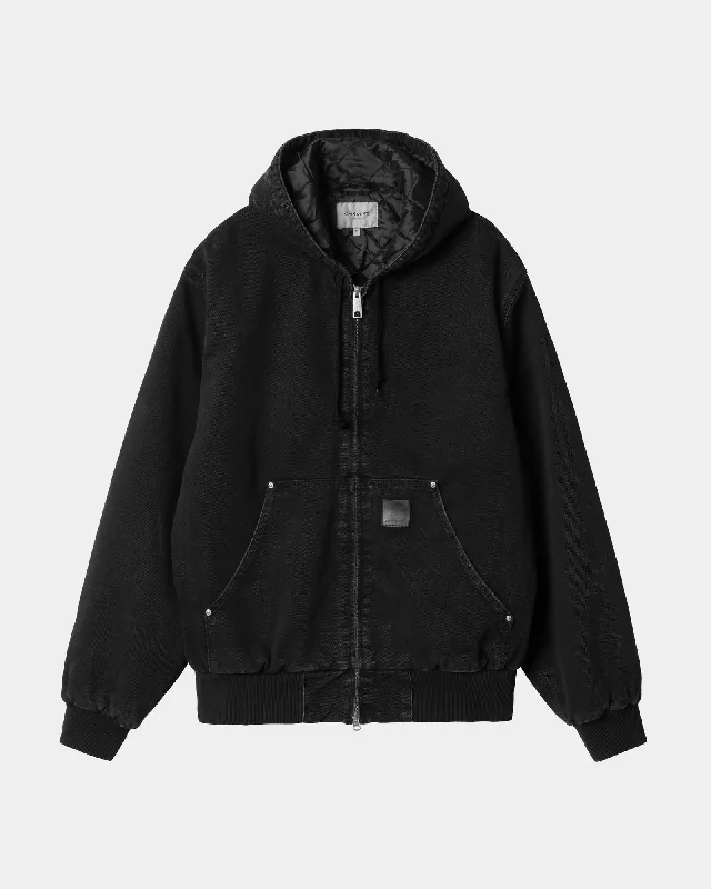 Men's Colored Jeans in Burgundy for a Bold and Fashion - Forward LookOG Active Rivet Jacket | Black (stone washed)