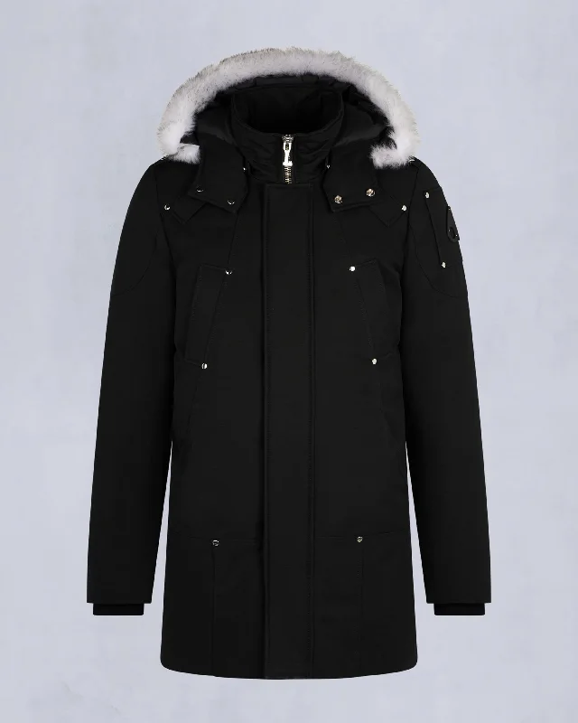 BLACK WITH NATURAL SHEARLING