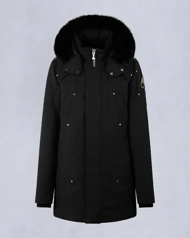 BLACK WITH BLACK FOX FUR