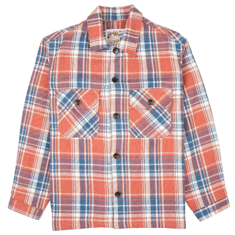 Men's Slim Fit Stretch Jeans in Dark Wash for a Modern and Comfortable LookOver Shirt - Triple Yarn Twill Check Brush - Red Men's Slim Fit Stretch Jeans in Dark Wash for a Modern and Comfortable LookOver Shirt - Triple Yarn Twill Check Brush - Red