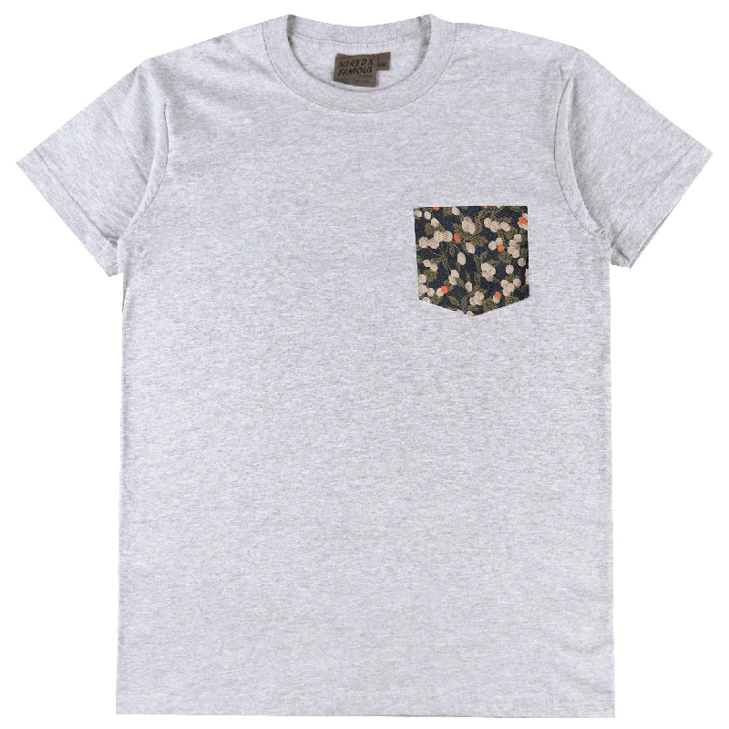 Plus Size Men's Bootcut Jeans with a Belt Loop Upgrade for a Stylish TouchPocket Tee - Heather Grey - Fruit Print - Navy Plus Size Men's Bootcut Jeans with a Belt Loop Upgrade for a Stylish TouchPocket Tee - Heather Grey - Fruit Print - Navy