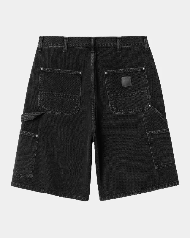 Men's Cargo Jeans with Multiple Pockets for a Practical and Outdoor - Friendly LookRivet Short | Black (stone washed)