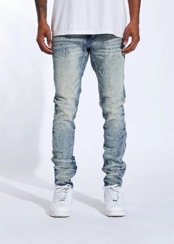 Men's Jeans with a Hidden Coin Pocket for Added ConvenienceSky Denim (Light Stone Wash) Men's Jeans with a Hidden Coin Pocket for Added ConvenienceSky Denim (Light Stone Wash)
