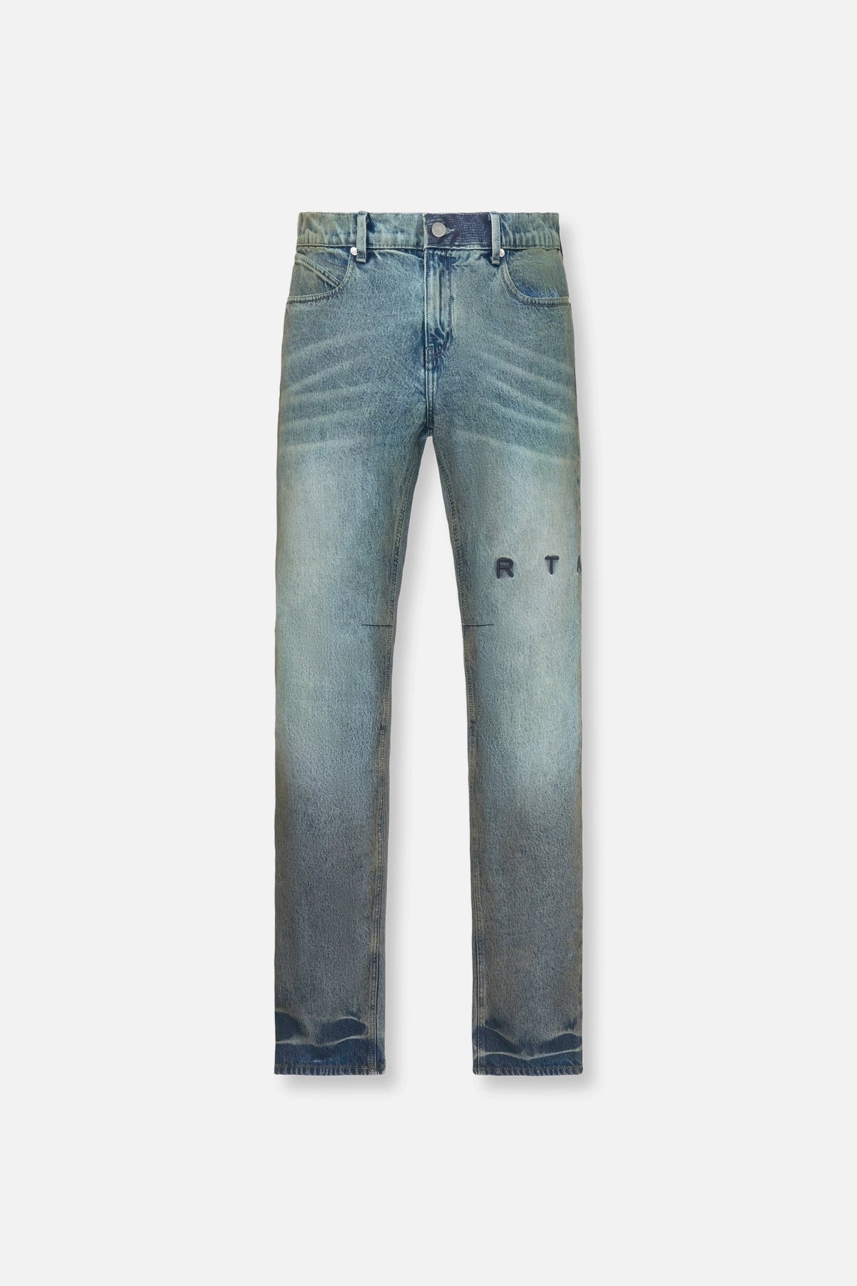 Men's Straight Leg Raw Denim Jeans for a Minimalist and Durable OptionSLIM JEAN | SMOKE
