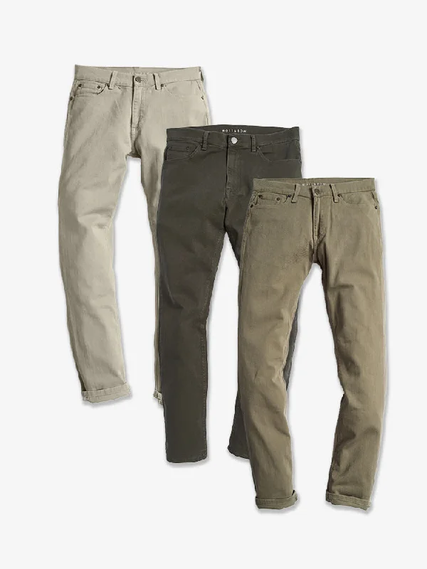 Men's Jeans with a Hidden Coin Pocket for Added ConvenienceSlim Mercer Jeans 3-Pack