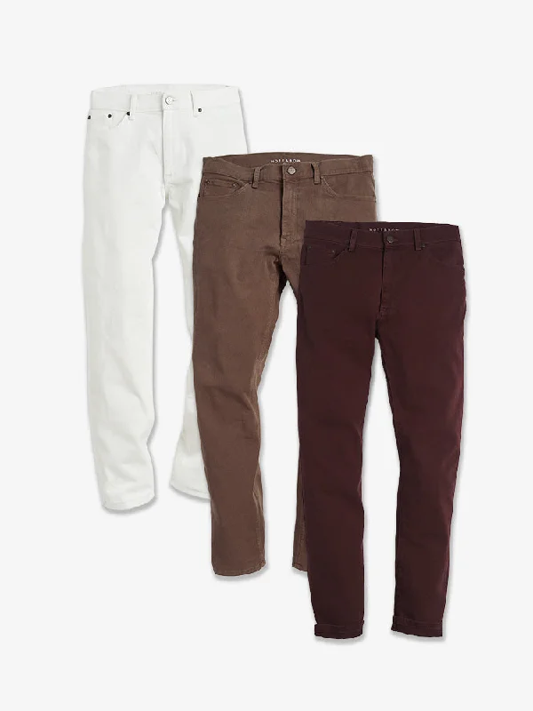Men's Stretch Jeans with a Moisture - Wicking Lining for Active LifestylesSlim Mercer Jeans 3-Pack