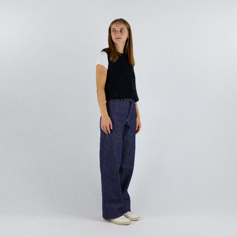 Men's Stretch Jeans with a Moisture - Wicking Lining for Active LifestylesThe Valerie - Wide Leg - Italian Organic Denim.