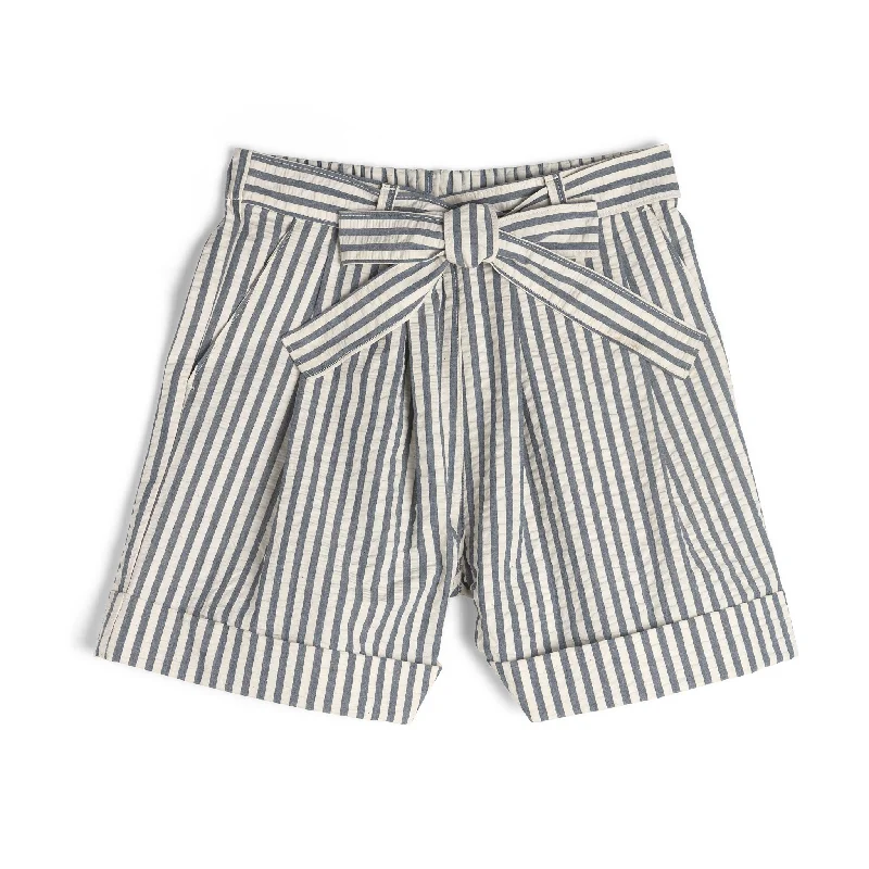 Plus Size Men's Relaxed Fit Jeans with a Faded Wash for a Vintage - Inspired LookWide Cuffed Short - Seersucker Stripe - Blue/Cream Plus Size Men's Relaxed Fit Jeans with a Faded Wash for a Vintage - Inspired LookWide Cuffed Short - Seersucker Stripe - Blue/Cream