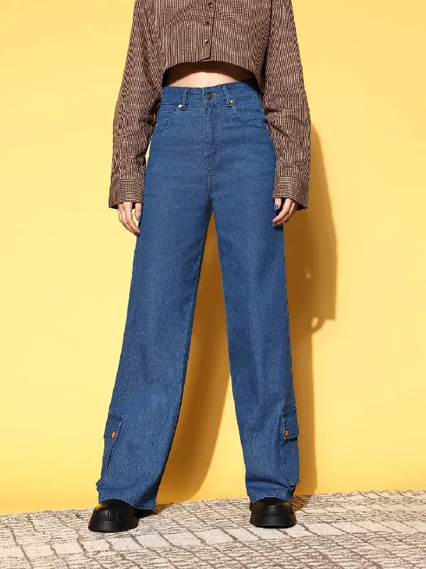 Men's Jeans with a Frayed Hem for a Casual and Effortless StyleWomen Blue Hem Pocket Stretch Straight Jeans Men's Jeans with a Frayed Hem for a Casual and Effortless StyleWomen Blue Hem Pocket Stretch Straight Jeans