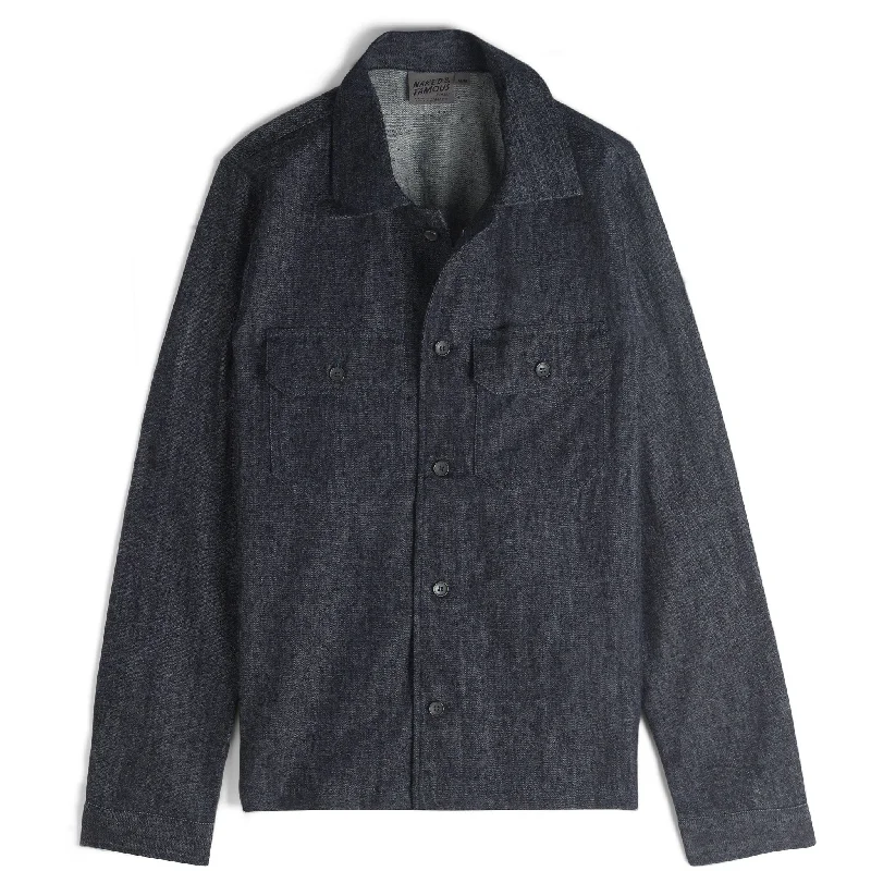 Men's Low - Rise Jeans in a Light Wash for a Casual and Youthful LookWork Shirt - Slub Nep Rinsed Denim