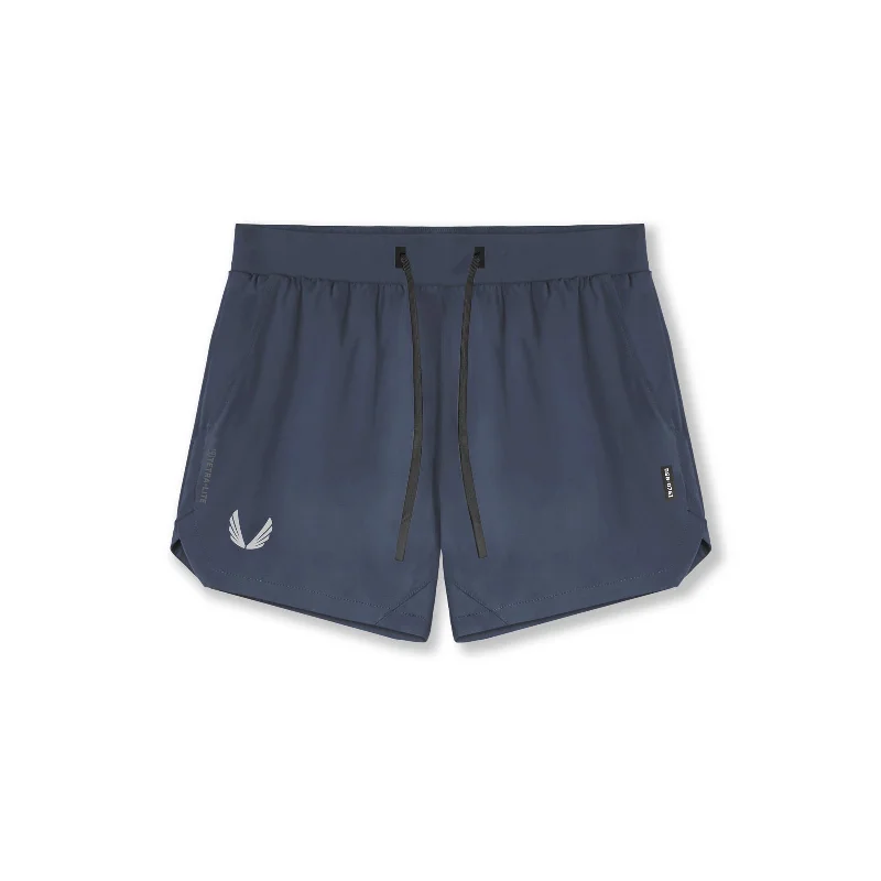 Men's elastic waistband lounge shorts for lazy weekends at home 0751. Tetra-Lite® 5" Linerless Short - Navy "Wings" Men's elastic waistband lounge shorts for lazy weekends at home 0751. Tetra-Lite® 5" Linerless Short - Navy "Wings"