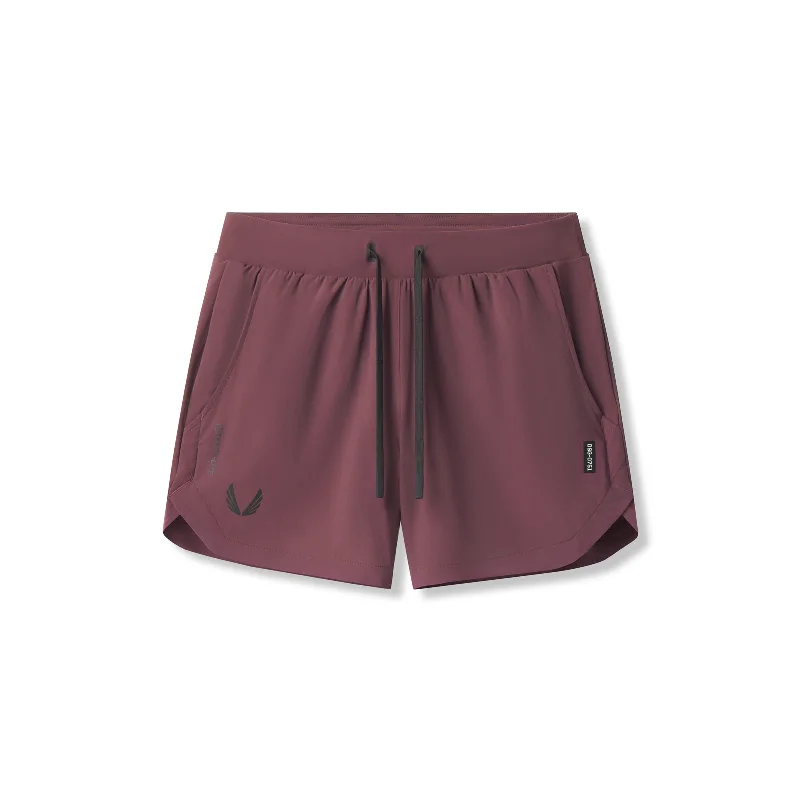 Men's ripped denim shorts for a trendy streetwear aesthetic 0751. Tetra-Lite® 5" Linerless Short - Plum "Wings" Men's ripped denim shorts for a trendy streetwear aesthetic 0751. Tetra-Lite® 5" Linerless Short - Plum "Wings"