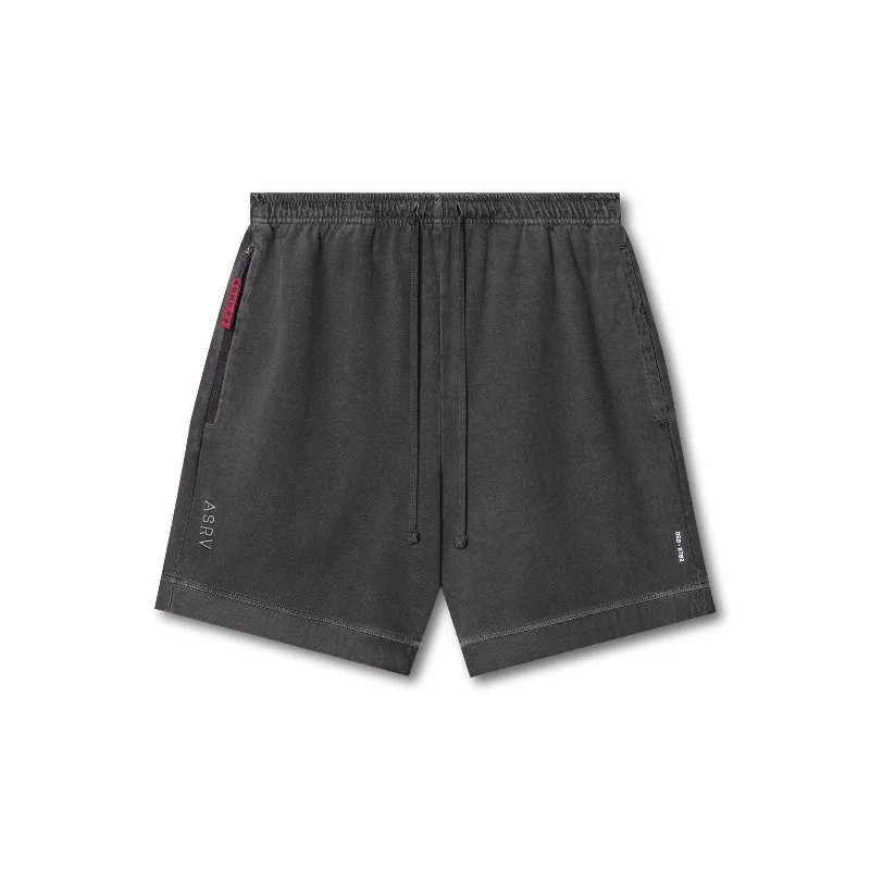 Men's distressed cotton shorts for a bohemian - inspired style 0782. Tech Essential™ Sweat Short - Faded Grey Men's distressed cotton shorts for a bohemian - inspired style 0782. Tech Essential™ Sweat Short - Faded Grey