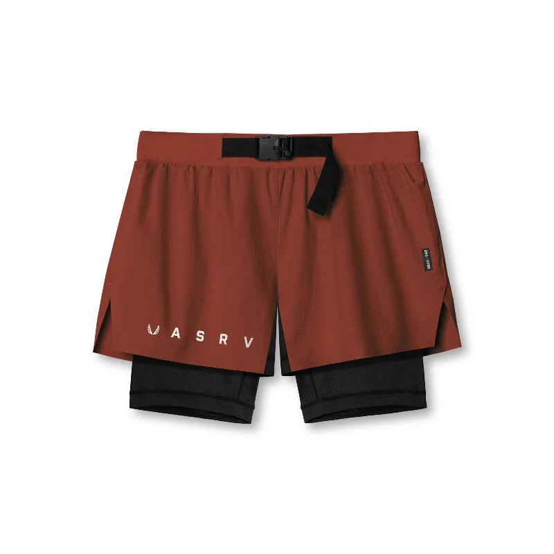 Men's adjustable - length convertible shorts for versatile use 0786. Ripstop 3" Belt Pack Short - Brick/Black Men's adjustable - length convertible shorts for versatile use 0786. Ripstop 3" Belt Pack Short - Brick/Black