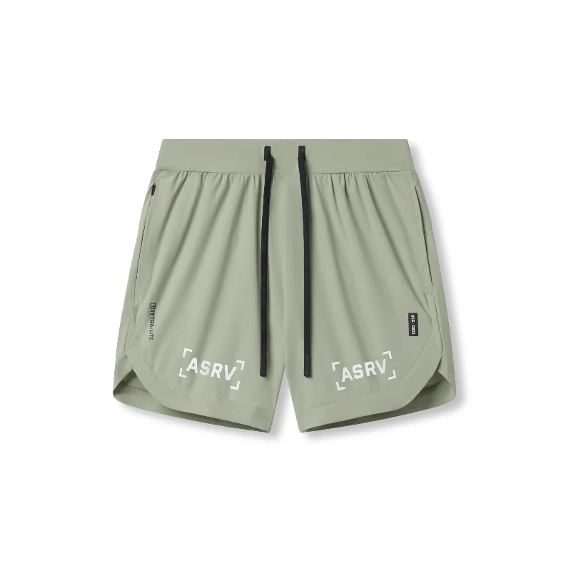 Men's moisture - wicking performance shorts for sweaty outdoor activities 0823. Tetra-Lite® 7" Linerless Short - Sage "Bracket" Men's moisture - wicking performance shorts for sweaty outdoor activities 0823. Tetra-Lite® 7" Linerless Short - Sage "Bracket"