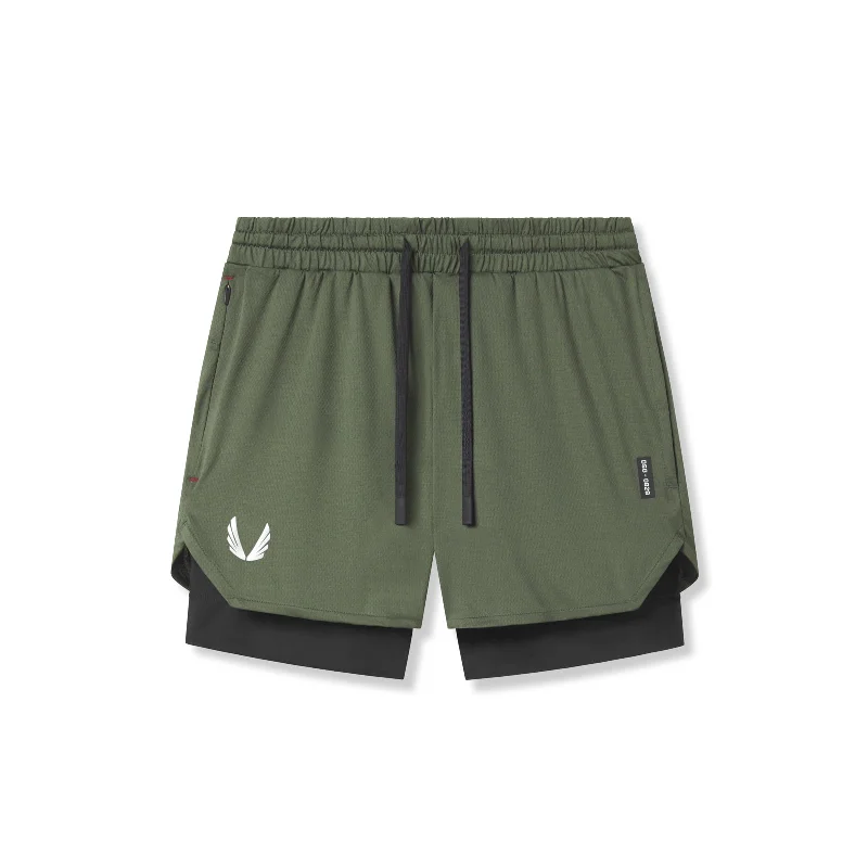 Men's camo print cargo shorts for outdoor adventures 0828. AeroSilver® 5" Liner Short - Olive "White Wings"/Black Men's camo print cargo shorts for outdoor adventures 0828. AeroSilver® 5" Liner Short - Olive "White Wings"/Black