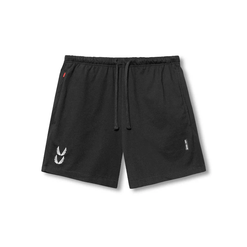 Men's adjustable - length convertible shorts for versatile use 0849. Tech Essential™ Sweat Short - Black Men's adjustable - length convertible shorts for versatile use 0849. Tech Essential™ Sweat Short - Black