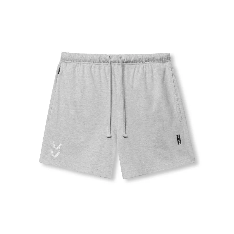 Men's button - fly denim work shorts for durability on the job   0849. Tech Essential™ Sweat Short - Heather Grey