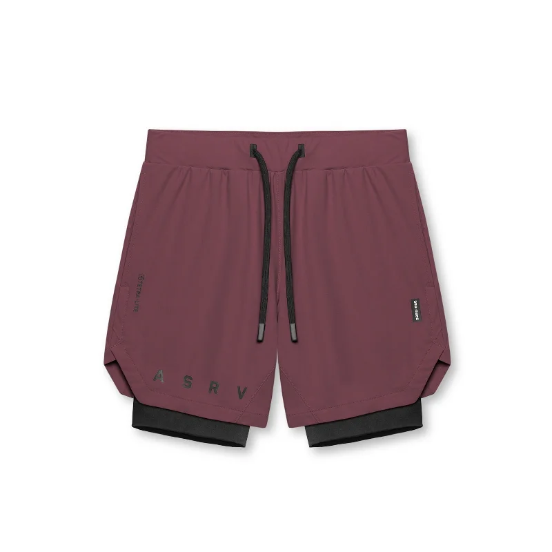Men's flat - front chino shorts for semi - formal summer events 0866. Tetra-Lite® 7" Liner Short - Plum "ASRV"/Black Men's flat - front chino shorts for semi - formal summer events 0866. Tetra-Lite® 7" Liner Short - Plum "ASRV"/Black