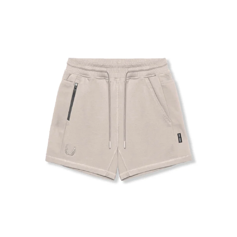 Men's drawstring casual linen shorts for a laid - back summer look 0867. Tech-Terry™ Sidelock Sweat Short - Chai