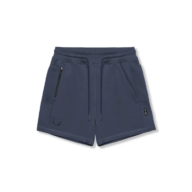 Men's distressed cotton shorts for a bohemian - inspired style 0867. Tech-Terry™ Sidelock Sweat Short - Navy Men's distressed cotton shorts for a bohemian - inspired style 0867. Tech-Terry™ Sidelock Sweat Short - Navy