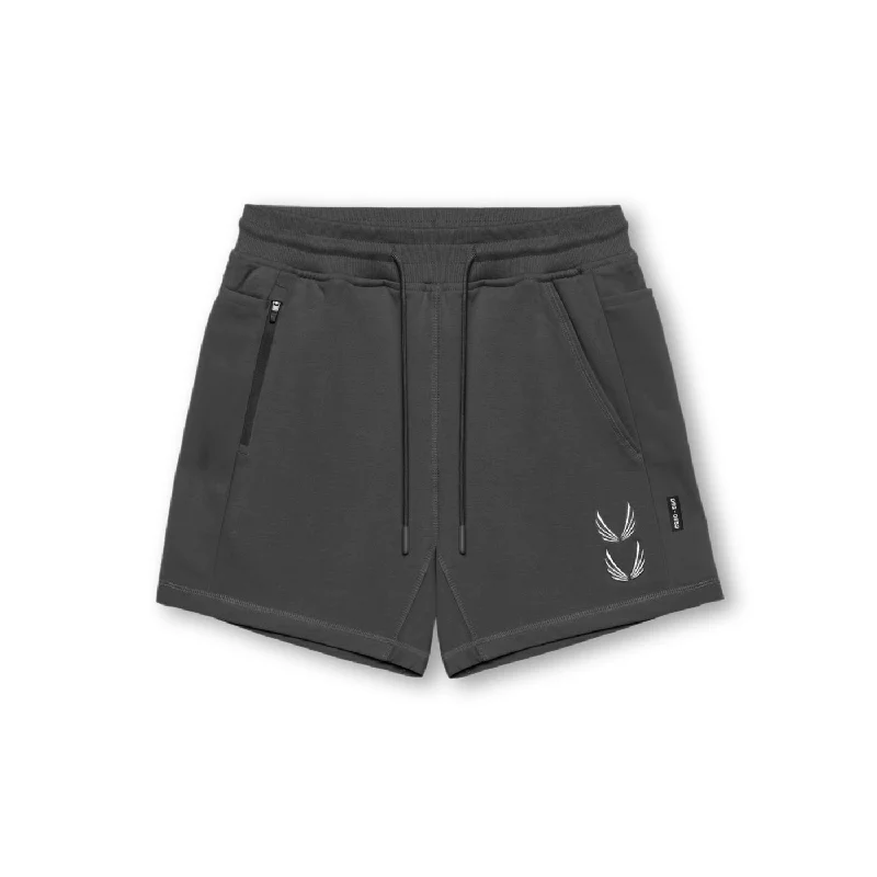 Men's neon - colored athletic shorts for high - visibility workouts 0867. Tech-Terry™ Sidelock Sweat Short - Space Grey "Stacked Wings" Men's neon - colored athletic shorts for high - visibility workouts 0867. Tech-Terry™ Sidelock Sweat Short - Space Grey "Stacked Wings"