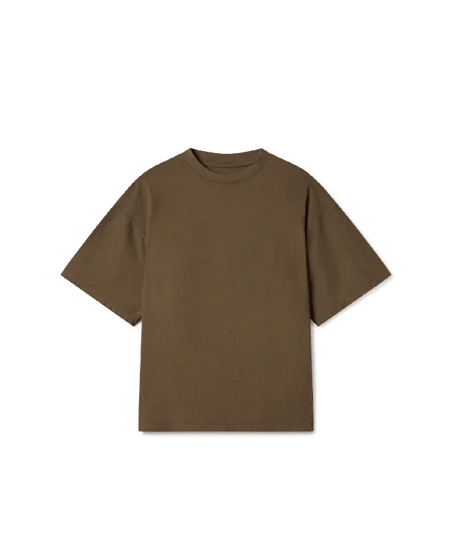 Men's ribbed t - shirts with a textured finish for added style180 GSM 'Mocha Brown' T-Shirt Men's ribbed t - shirts with a textured finish for added style180 GSM 'Mocha Brown' T-Shirt